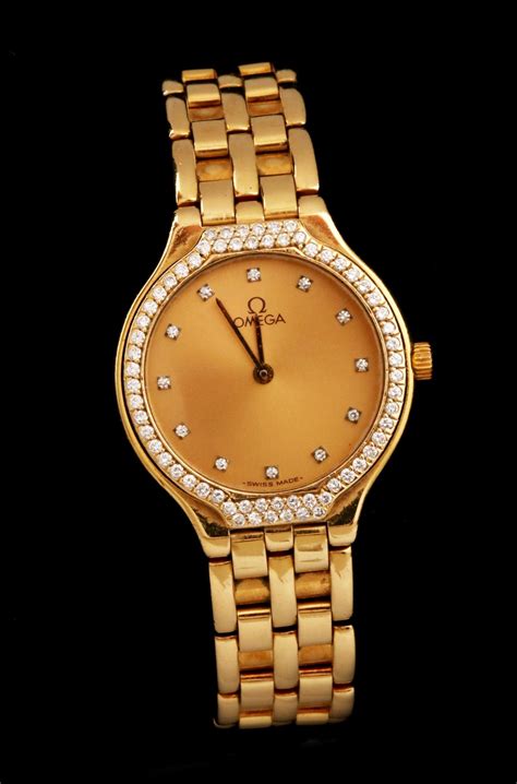 omega ladies gold watch 1980|vintage 18k gold omega watches.